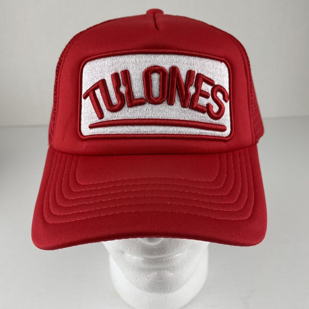 Tulones Currency Collectors Red Trucker SnapBack Hat Adjustable Cap￼
